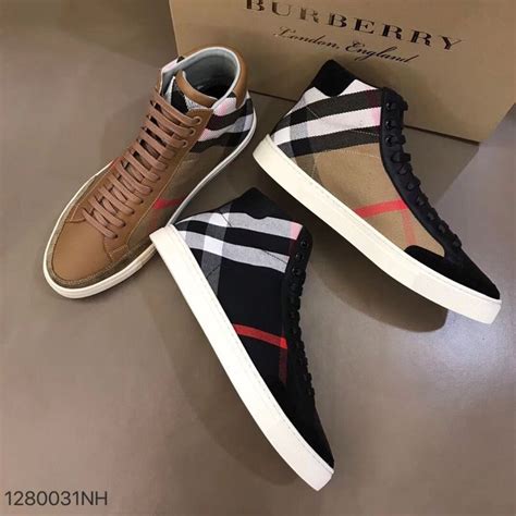 burberry man schoenen|men's high top burberry shoes.